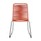 Armen Living Shasta Outdoor Metal and Tangerine Rope Stackable Dining Chair, PK2 LCSHSITNG - alternate 6